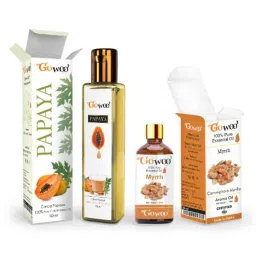 GoWoo 2 Pcs 10ml Natural Therapeutic Grade Cold Pressed Myrrh Aroma Oil &a; 100ml Papaya Seed Carrier Oil Set, GWOC990-P36+P181-picture-7