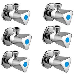 Zesta Jazz Stainless Steel Chrome Finish Angle Valve with Flange (Pack of 6)-picture-12
