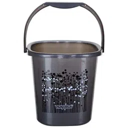 Nayasa 25L Plastic Grey Bucket (Pack of 3)-0