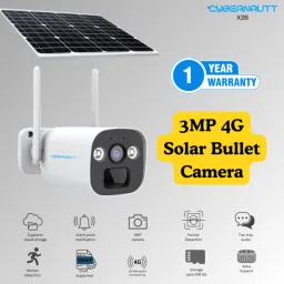 Cybernautt X3B 3MP Ultra HD 4G Solar Sim Camera with Night Vision, Human Detect, Motion Detect, 2 Way Audio, Notification, Alarm &a; Support 256GB SD image 3