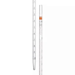 Supertek 1ml Borosilicate Glass 3.3 Class-A Transparent Graduated Mohr Pipette with NABL Certificate, 72.302.0001-14