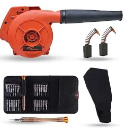 Hillgrove 800W Plastic Red Electric Air Blower with Carbon Brushes &a; 25 in 1 Screwdriver, HGCM1075-image-9