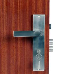 Homexpert Fasino 10 inch 60mm Stainless Steel Satin Finish Cylindrical Plate Both Side Key Mortise Door Lock Set-image-62