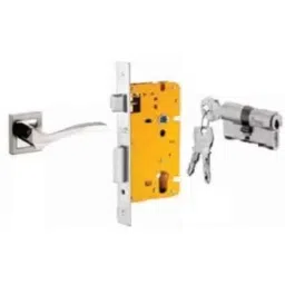 Dorset ML Series Fina 60mm Stainless Steel Patina Finish Door Handle Lock Set with Both Side Key Cylinder, ML FIN OR-picture-12