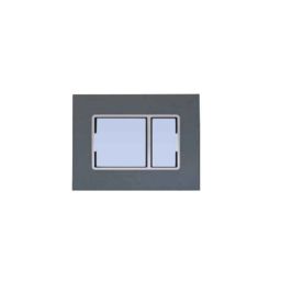 Anchor Penta Modular 4 Module Black &a; Silver Chrome Gina Cover Plate, 65804B (Pack of 20)-image-7