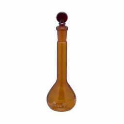 Supertek 5ml Borosilicate Glass 3.3 Class-A Amber Volumetric Flask with USP Calibration Certificate Colour, 74.419.0005 (Pack of 2)-picture-14
