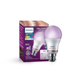 Philips Wiz Connected 10W B22 Warm White Smart Wi-Fi LED Bulb with 16M Colour, Wiz10_1 (Pack of 10)-16