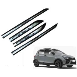 SureStrive 4 Pcs Black &a; Silver Side Door Car Beading Set for Maruti Suzuki Celerio X All Model-image-87