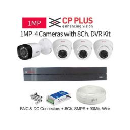 CP Plus 4 Cameras 1MP with 8 Channel DVR Combo Kit-21