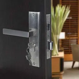 Voltizi 8 inch Stainless Steel Matt Finish Cylindrical Plate Both Side Key Mortise Door Lock Handle Set with 3 Computer Keys, LB301-BSK-image-82
