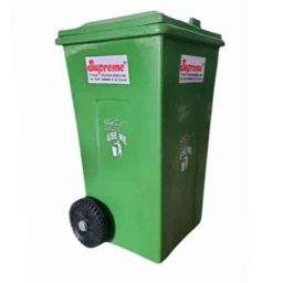 Supreme 240L Moulded Green LDPE Wheel Dustbin-image-73