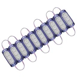 AllExtreme Exmil3B 3 Led Module Light Interior Exterior 12V 5730 Injection Decorative Lamp With Adhesive Backside For Car, Home &a; Decoration (10 Strips, Blue)-41