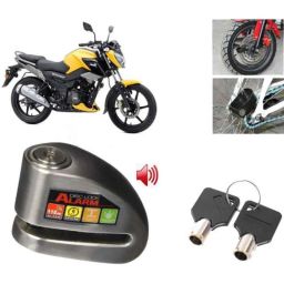 Auto Pearl Steel Black Anti-Theft Alarm Disc Brake Lock for GF 125, Lock_664-44