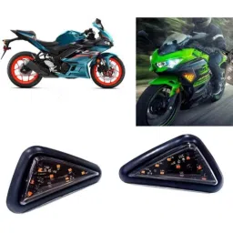 Auto Pearl 2 Pcs 12V Black Bike Side LED Indicator Light Set for Yamaha YZF R3, A81-picture-22