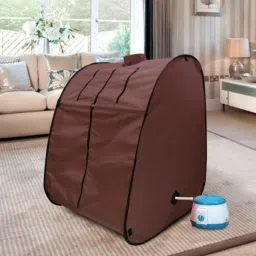 Kawachi 750W Chocolate Brown Panchkarma Swedan Portable Steam Sauna Bath for Health &a; Beauty Spa at Home, i03-10