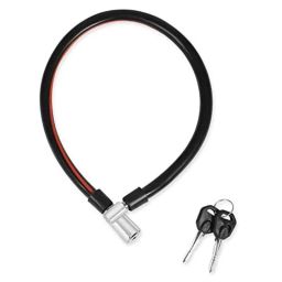 Voltizi Alloy Steel Black Oil Rubbed Multipurpose Cable Lock with 2 Keys, Cab-Lock-02-30