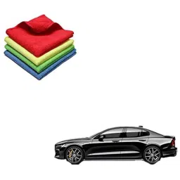 Kozdiko 40x40cm 300GSM Microfiber Cleaning Cloth for Volvo S60 (Pack of 4)-picture-28