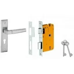 Dorset HL Series Cosmo 8 inch Stainless Steel Patina Finish Door Handle Lock Set with KY Mortise Lever Lock (Pack of 3)-picture-48