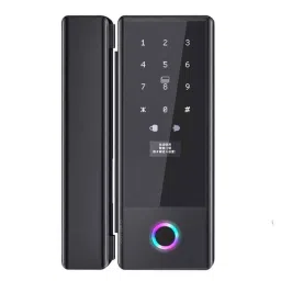 Nexmot NX G5 Black Curved Aluminium 6 Ways Access Method Smart Door Lock-17