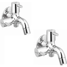 Prestige Dove Brass Chrome Finish 2 Way Bib Cock (Pack of 2)-image-65