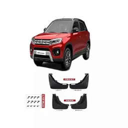 Automoto Cup Type Mud Flaps Splash Guard Front &a; Rear for Maruti Suzuki Brezza All Models Set Of 4, AUT-8WUP6M-picture-2