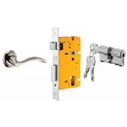 Dorset ML Series Serena 60mm Stainless Steel Patina Finish Door Handle Lock Set with Both Side Key Cylinder, ML SER OR-picture-25