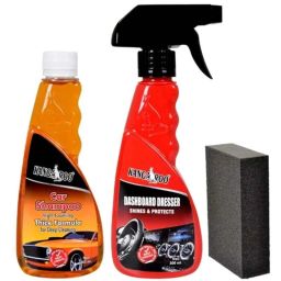 Kangaroo 300ml High Foaming Car Shampoo, 300ml Dashboard Dresser Polish &a; Foam Applicator Combo-47