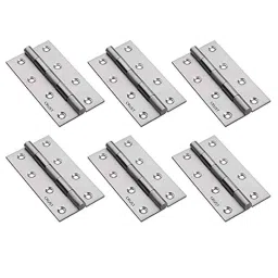 Saze 4 inch Stainless Steel Satin Matt Finish Door Butt Hinge (Pack of 6)-28