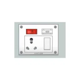 Anchor Penta 20A/10A White Euro Capton 5 in 1 Combined Unit with 4 Fixing Holes, 38580 (Pack of 6)-picture-22