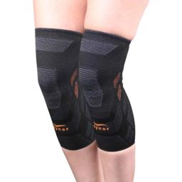 Tynor Air Pro Black &a; Orange Knee Support Cap, 1020090600, Size: XL-81