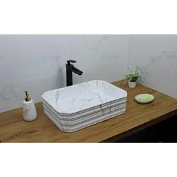 Bassino Art 45.5x38.5x17cm Ceramic White Wash Basin, BTT-1323-image-37