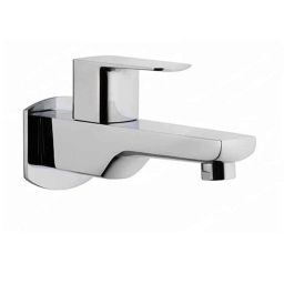 Aquieen Zura Brass Chrome Long Body Bib Cock with Wall Flange-image-41