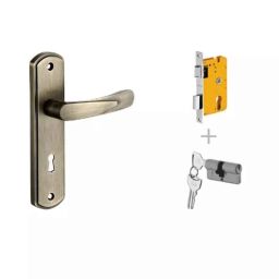 Dorset Bow HL BOW PT 176mm Stainless Steel PT Finish Lock Set with Both 60mm Side Key Cylinder (Pack of 2)-picture-15