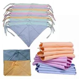 Fastgear Multicolour Cotton Cloth Small Diaper for New Born Baby, FG640 (Pack of 5)-image-16