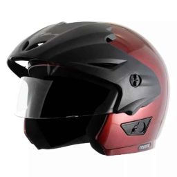 Vega Cruiser DX W/P ABS Burgundy Open Face Helmet, Size: Large-picture-38