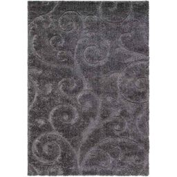 Carpetify 3x5ft Grey Grand Swirl Shaggy Carpet, 1224YR0LPNU-14