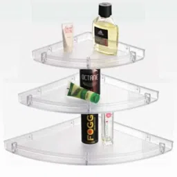 ZAP Hexa 3 Pcs Acrylic Bathroom Corner Shelf Set-image-70
