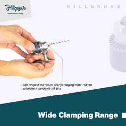 Hillgrove HGCM178M1 5 Pcs HSS Drill Bit Set with 13mm Drill Chuck for Metal, HGCM391 image 4