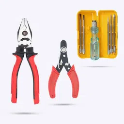 Hillgrove HGCM386M1 8 inch Heavy Duty Grip Multipurpose Combination Lineman Plier, Wire Cutter &a; 5-in-1 Screwdriver Combo, HGCM685 image 4