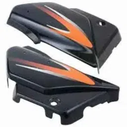 Lumax 219-SP-PSP-BL-OR Black &a; Orange Side Panel for Hero Passion Plus-picture-28