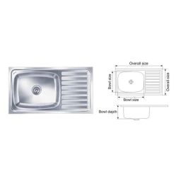 Nirali Elegance Ultra Anti Scratch Finish Kitchen Sink, Size: 1000x510 mm-image-54