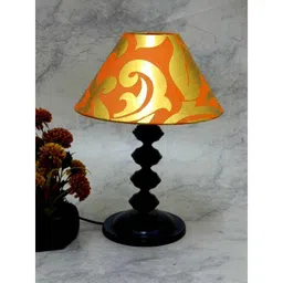Tucasa Contemporary Table Lamp with Orange Gold Shade, LG-738-image-3