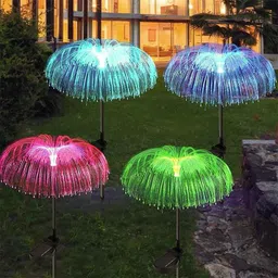 Gigawatts Metal Multicolor Jellyfish Solar Garden Light, GW-SL05-P043 (Pack of 4)-33