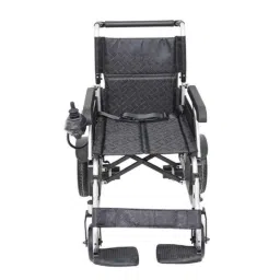Complete Care Chrome Folding Wheel Chair with Rubber Wheel , CCH-195 (B)-38
