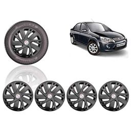 Auto Pearl 4 Pcs 14 inch ABS Black Press Type Fitting Car Wheel Cover Set for Ford Fiesta Classic-picture-38