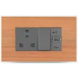 Wipro North West Artisa 8 Module Natural Teak Square Wood Plate, RD968SWOONT-picture-11