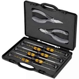 Knipex 00 20 18 ESD 5 Pcs Tool Kit with Case for Work on Electronic Components-picture-1