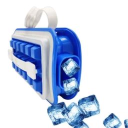Amour POP Rubber &a; Plastic Blue &a; White Innovative Cube Ice Tray-1