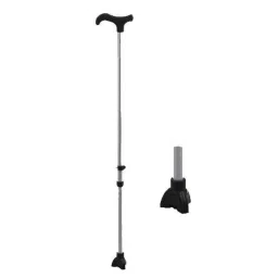 Flamingo Silver Walking Stick with Tri Leg Bottom-29