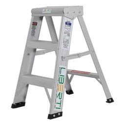 Liberti 4ft 3 Step 135kg Aluminium Foldable Heavy Duty Professional  Step Ladder with Tool Tray, 1404-picture-35